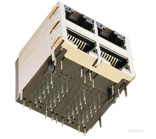 SI-30159-F 10/100 BT Stacked RJ45 Jack Shielded In Ethernet Switches LPJ27892AWNL