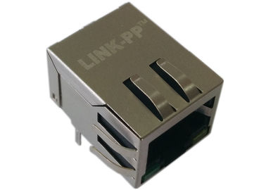 ไฟ LED สีเขียว Rj45 LPJ0012GFNL พอร์ต Single Modular Plug Ethernet 10 / 100Mbps