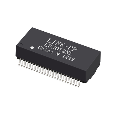 LP5012NL 1000 Base -T สองพอร์ตอีเธอร์เน็ต SMD หม้อแปลงแม่เหล็กแยกการติดตั้งบนพื้นผิว 48 พิน