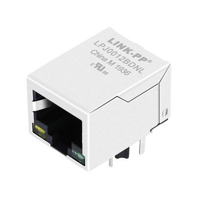 LPJ0012BDNL 10/100Base-T Ethernet RJ45 แจ็คหนึ่งพอร์ตแยก 1500Vrms