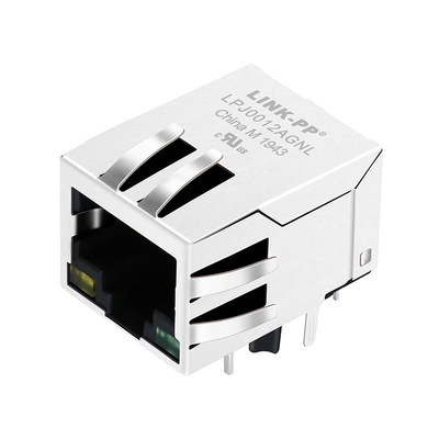 LPJ0012AGNL 10/100Base-T RJ45 แจ็คพอร์ตเดี่ยวพร้อมไฟ LED