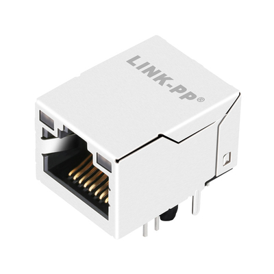 2250034-1 Magnetics RJ45 แจ็ค 100BASE-T แท็บพร้อมไฟ LED