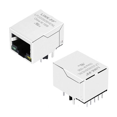A70-112-331N126 แท็บลงตัวเชื่อมต่อ Ethernet Magnetic RJ45 พร้อม POE + LPJG0926HENL