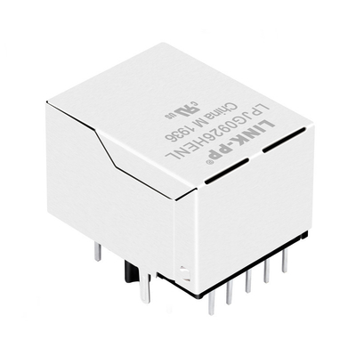 1000Base-T Single Port RJ45 โมดูลาร์แจ็คพร้อม POE+ LPJG0926HENL