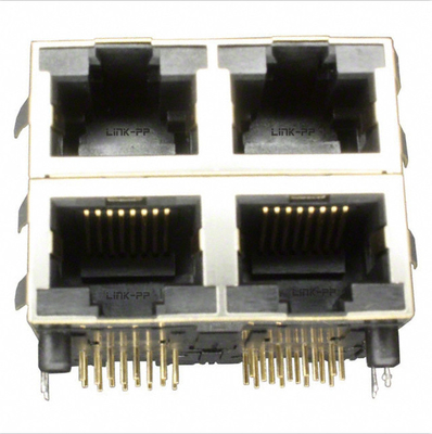 RJSAE538004 รวม RJ45 2X2 Port Connector สอดคล้อง ROHS