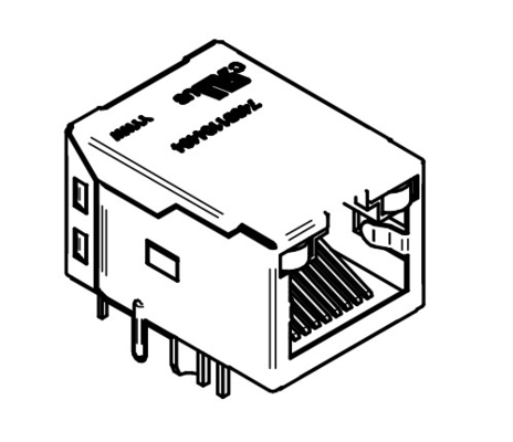 WE RJ45 74991104404 แม็กเนติกอินเทกรีต RJ45 10/100/1000BASE-T