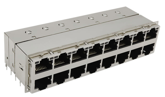 1000BASE-T 1-1840863-4 2x8 Ports Gigabit PoE+ RJ45 Connector