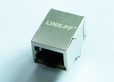 1X1 พอร์ต 1000BASE-T POE + แจ็คโมดูลาร์ RJ45 พร้อมหม้อแปลง LPJG0926-7HENL