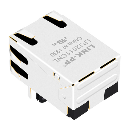 LPJ2011CNL 10/100 Base-T RJ45 MagJack 1x1 Port Tab Up โดยไม่มี Led