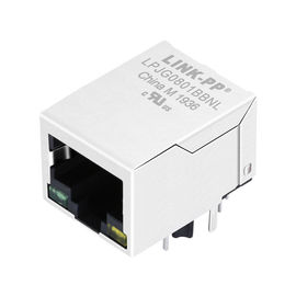 LPJG0801BBNL Coon Rj-45, โล่วรูท / LEDs และ Magnetic, กิกะบิต 1: 1, RoHs