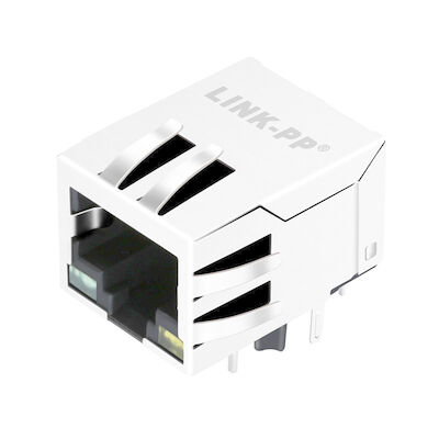 LPJ4320GENL ตัวเชื่อมต่อ POE RJ45 10 / 100Mbps ป้องกันตัวอย่างฟรีพร้อม LED