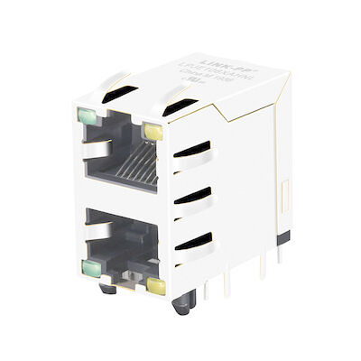 10118075-513B010LF ซ้อนทับ 2X1 Port RJ45 Connector Modular Jack LPJE106XAHNL
