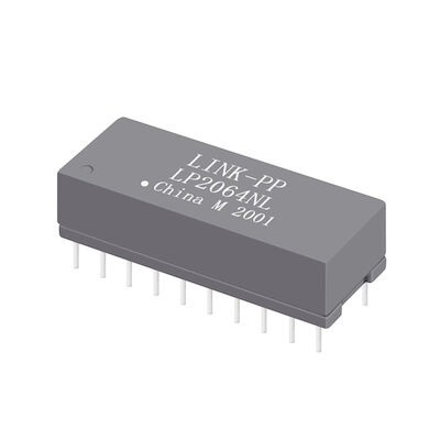 HST-2027DAR Dual Port 10/100 BASE-T THT 24 Pin Ethernet Transformer Modules LP2064NL