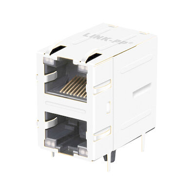 6368011-4 2x1 พอร์ตขั้วต่อ RJ45 ไม่มี Magnetics LPJE17200A31NL