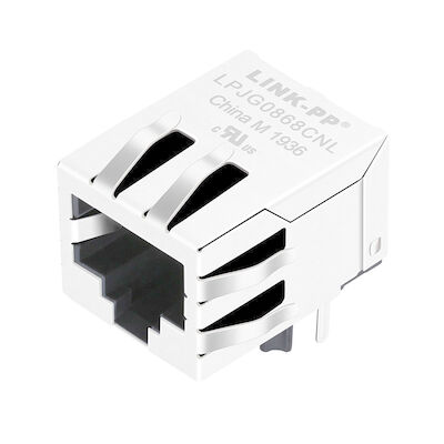 5-6605433-8 RJ45 Modular Jack Decouping Capacitor พร้อม Leds LPJG0806GENL