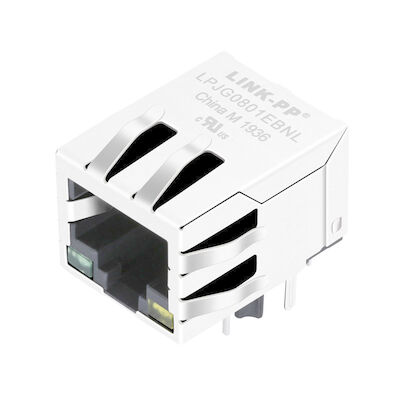 48F-01GY2DPL2NL Magnetic RJ45 Jack หญิง LPJG0801EBNL สำหรับเครือข่าย