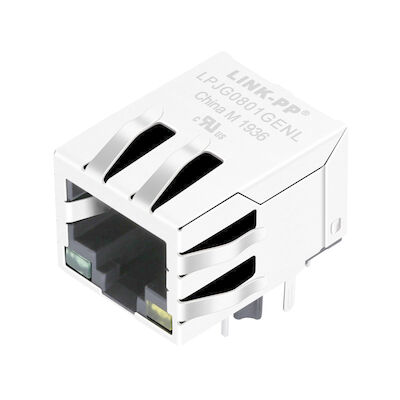 Rj45 พร้อม Integrated Magnetics LPJG0801GENL ข้าม 7499111211 กิกะบิตแจ็ค