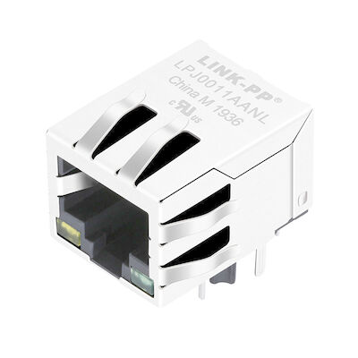 LPJ0011AANL พอร์ตเดี่ยว RJ45, 1CT: 1CT, 10 / 100Base-T, การจับคู่อิมพิแดนชั่น