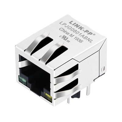 KLA1T109-43 LF Magnetic RJ45 แจ็ค, ตรงกับ ATMEGA88PV-10MUR สำหรับสวิตช์ Gigabit
