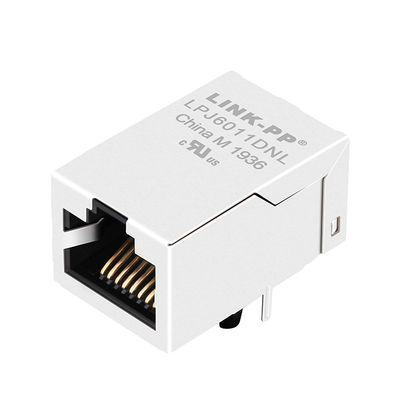 JXR1-0005NLT Lan Port RJ45 แจ็คโมดูลาร์ 100 Base-T 8p8c Tab Up โดยไม่ต้องใช้ไฟ LED