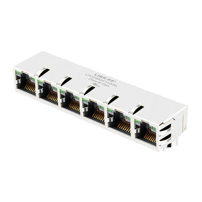 Pulse JG0-0027NL 1x6 Tab-UP 10 ขา RJ45 พร้อม Magnetics ภายใน
