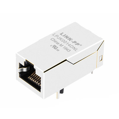 JK0-0018NL 1x2 พอร์ต 1000 Base-T ไม่มีพอร์ต Ethernet Lan พอร์ตแจ็คเครือข่าย RJ45 ตัวเชื่อมต่ออีเธอร์เน็ตอุตสาหกรรม
