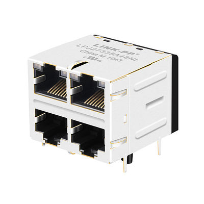 JX20-0252NL |  LPJ27335A48NL Coon กองซ้อนกัน RJ45 2x2 100Base-Tx 1CT / 1CT RoHS
