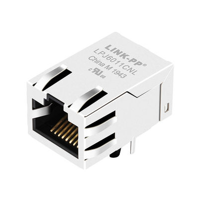 RJ45 พร้อมด้วย Magnetics แบบรวม Pin-in-Paste JXR1-0001NL PulseJack 10 / 100BT