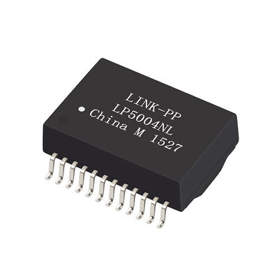 GT0001 100/1000 Base-TX VoIP 24 พินโมดูลหม้อแปลงพอร์ตเดี่ยว LP5004NL