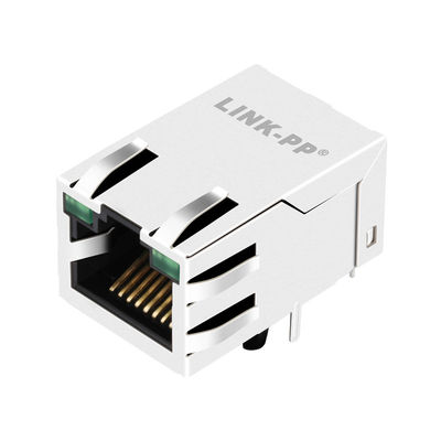 SI-50162-F แท็บไฟ Led สีเขียว 100 Bset-T 1 พอร์ต RJ45 แจ็คที่ลงทะเบียน LPJ1026AWNL