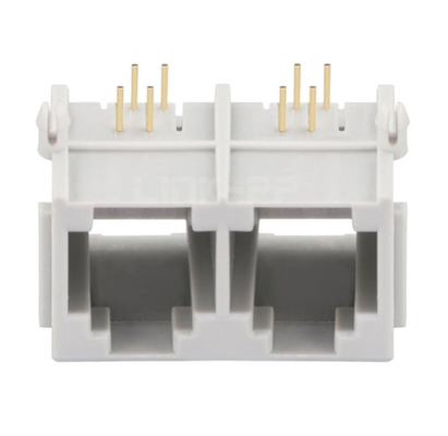 E5362-00A512-L 1x2 พอร์ตตัวเชื่อมต่อแจ็ค Rj11 โดยไม่มี Magnetics ในตัว