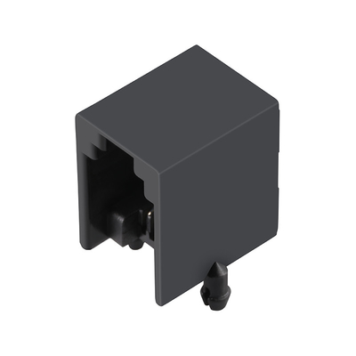 มุมขวา 90 องศา 6p2c แท็บ Unshielded Rj11 Modular Jack E5362-3006g2-L