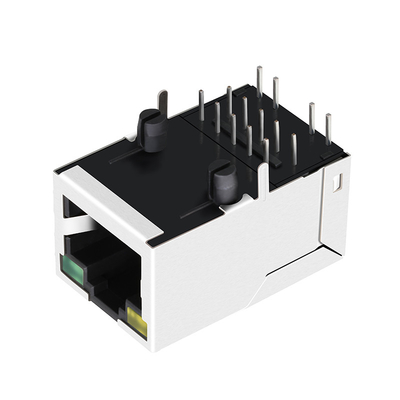 HR851113AE Compatible LPJ6049BGNL 1 พอร์ต RJ45 แจ็คเครือข่าย 100 Base-T Tab Up