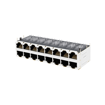 JT5-2870NL 2x8 ช่องเสียบแจ็ค RJ45 แท็บที่ใช้งานลง 10G Base-T Side Entry