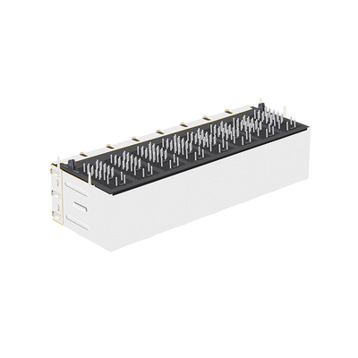 JT5-2810NL 10G Base-T ตัวเชื่อมต่อ RJ45 ตัวเมีย 2x8 พอร์ต FR4 PCB