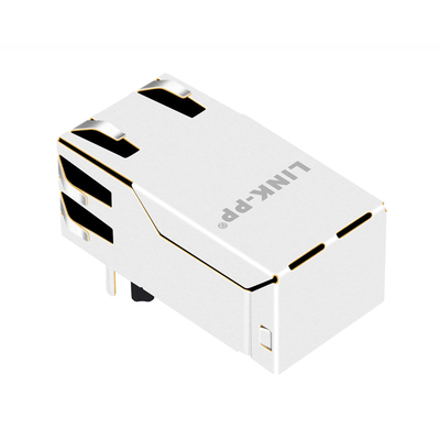0813-1X1T-M1-F แท็บลง 1000 Base-T POE RJ45 แจ็ค 1 พอร์ตไม่มี RoHS