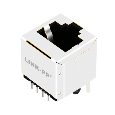 JXD2-9001NL 100BASE-T 1X1 PORT แนวตั้งแจ็ค RJ45 8PIN TOP ENTRY ไม่มีไฟ LED