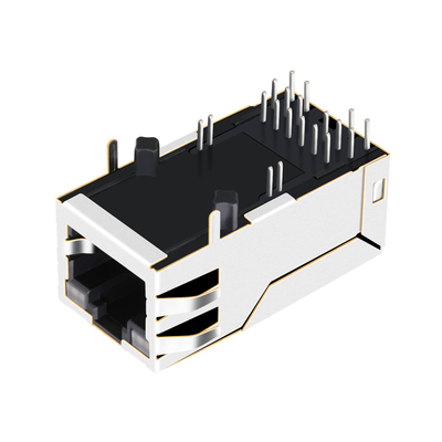 56F-1801DDD2NL 2.5G BASE-T POE + 1X1 พอร์ต RJ45 MagJack แท็บ 16 พินพร้อมไฟ LED