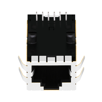 08B1-1X1T-06-F 100 Base-T 1x1 พอร์ต RJ45 แจ็คแม่เหล็ก Tab Up ไม่มีไฟ LED LPJ2011CNL